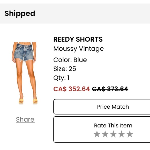 Moussy vintage reedy denim shorts - Picture 1 of 7